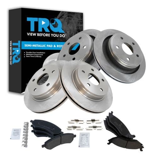 Kit de pastillas y discos de freno · Tren delantero · Tren trasero