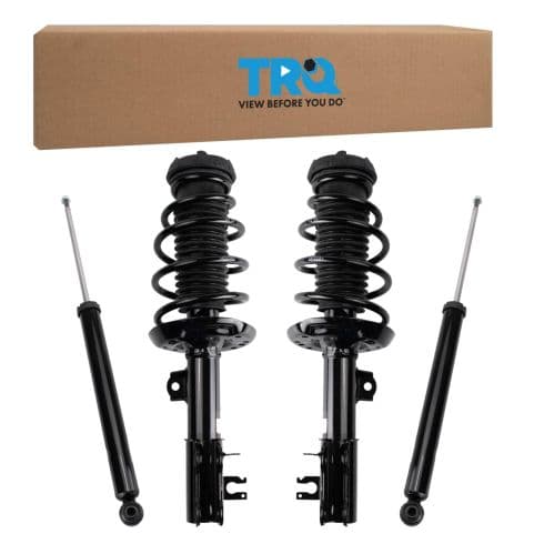 Conjunto de amortiguador con espiral · Tren delantero · Tren trasero · 4 piezas