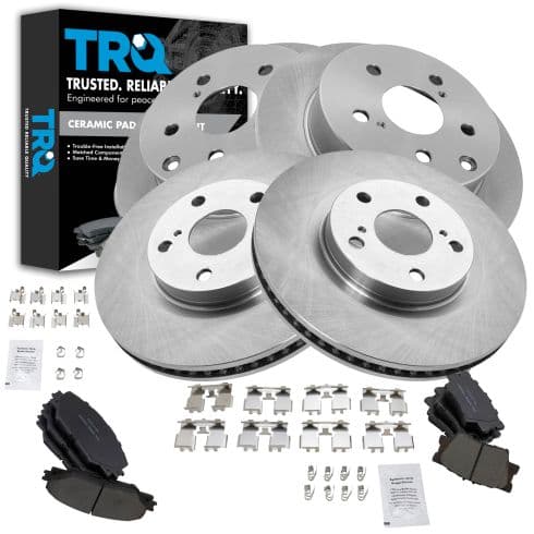 Kit de pastillas y discos de freno · Tren delantero · Tren trasero