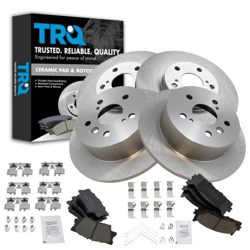 Kit de pastillas y discos de freno · Tren delantero · Tren trasero
