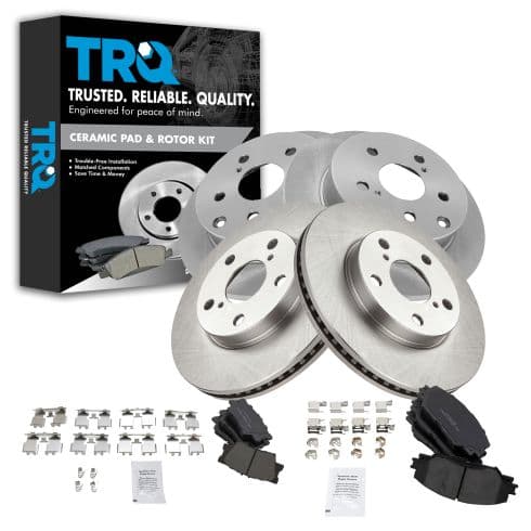Kit de pastillas y discos de freno · Tren delantero · Tren trasero