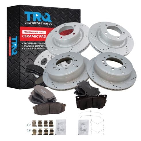 Kit de pastillas y discos de freno · Tren delantero · Tren trasero