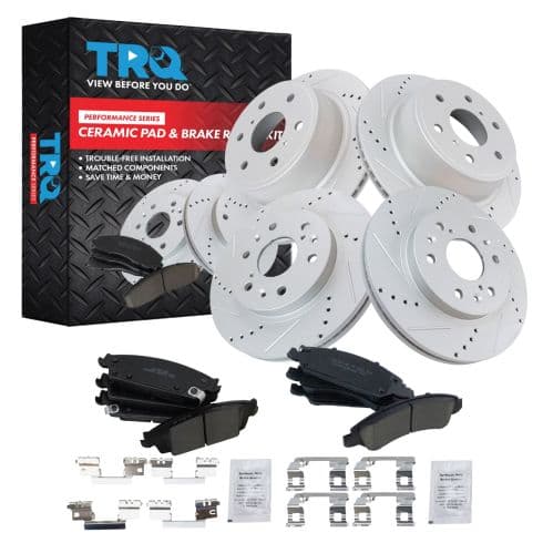 Kit de pastillas y discos de freno · Tren delantero · Tren trasero